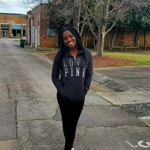 Victoria Secret  Gray Graphic Pullover